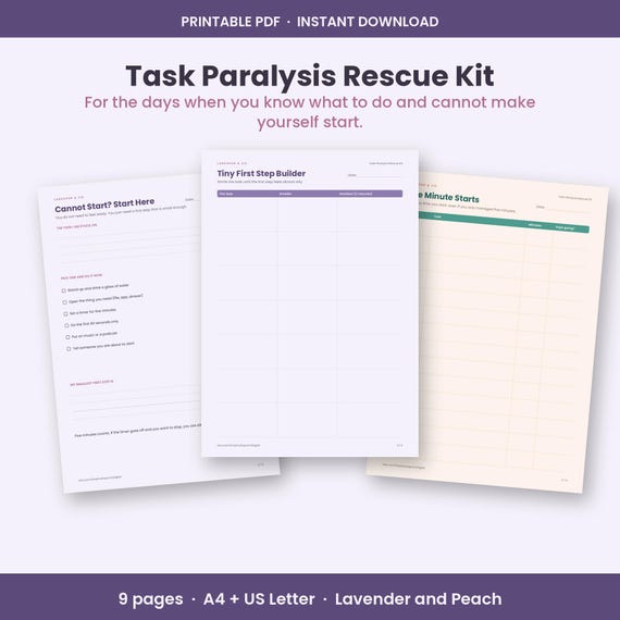 Task Paralysis Rescue Kit